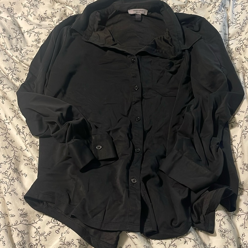 Black button up